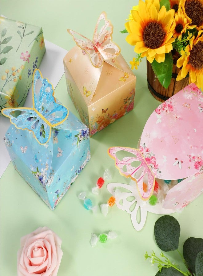 HOWAF 12 PCS Butterfly Party Favor Treat Boxes,Spring 3D Butterfly Candy Boxes Floral Butterfly Goodie Boxes for Spring Birthday Baby Shower Party Decor Supplies - Image 5